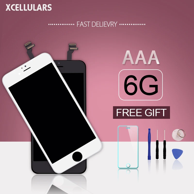 10 шт./лот класс AAA ЖК-дисплей для iphone 6 дисплей сенсорный экран дигитайзер Замена