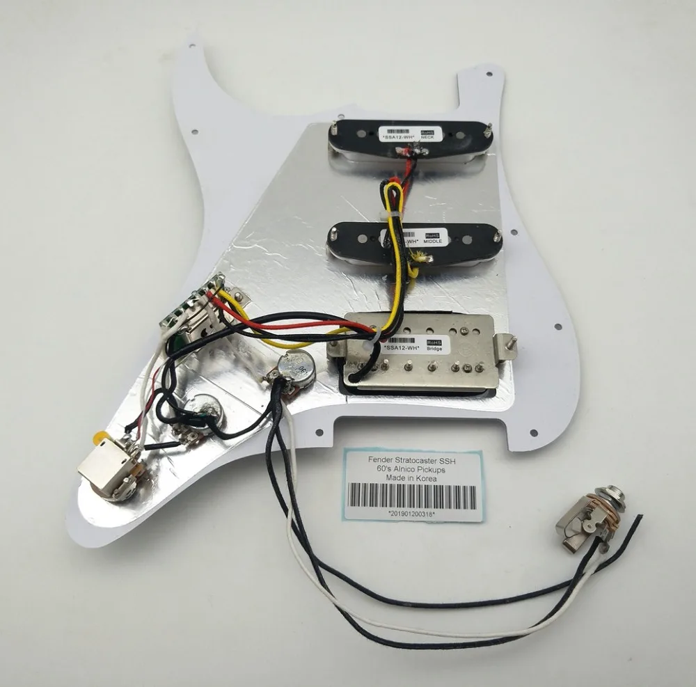 Пикапы для гитары Str 60s Ainico пикапы SSH Pickguard с функцией Push Pull электрической