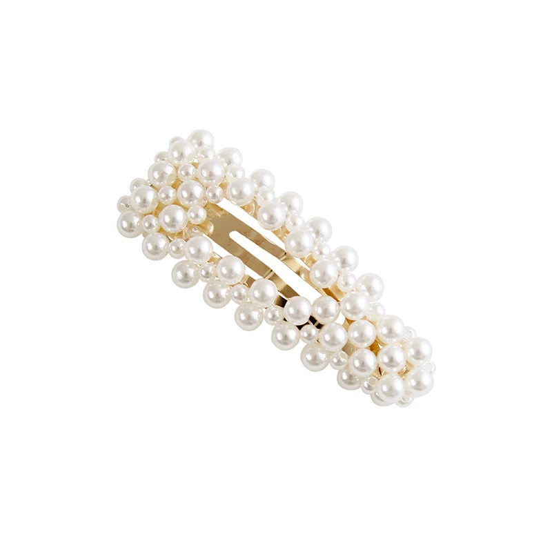 

Korean Hot Sale Vintage Pearl Hairpin Woman Lovely And Sweet Geometric Hair Clip Hair Accessories