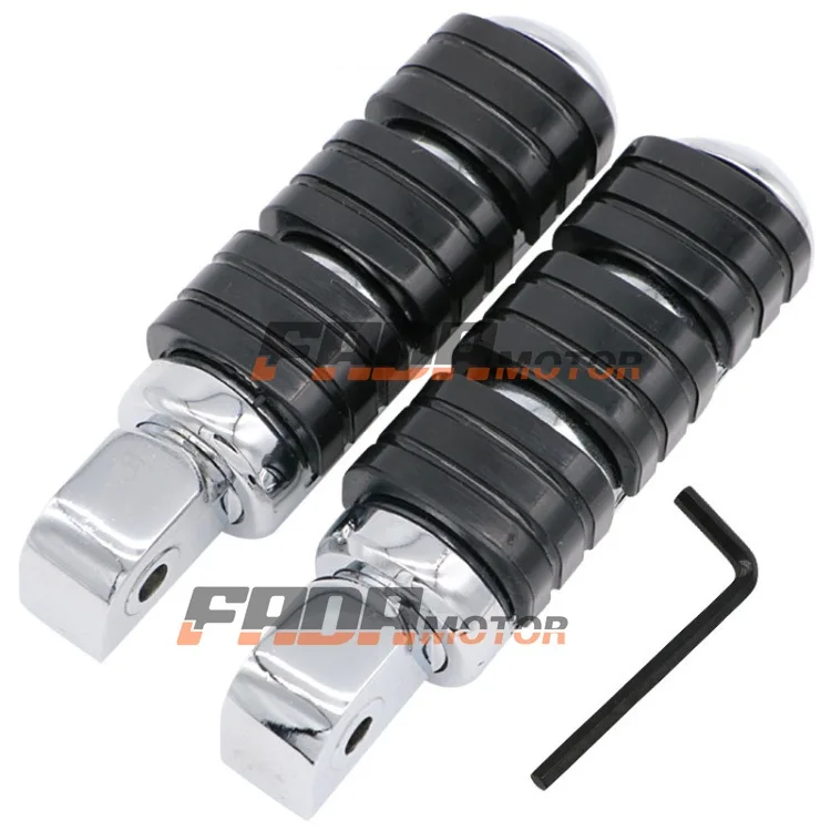 Rear Foot Pegs Footrest for Yamaha Stryker 11-18 V-Max 85-08 Road Wild Star XV1600 1700 Midnight Silverado 96-14 (120)