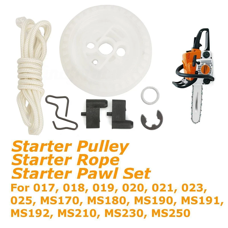 Шкив и зажим для пускового шнура с отдачей подходит Stihl 021 023 025 MS210 MS230 MS250 | Дом сад