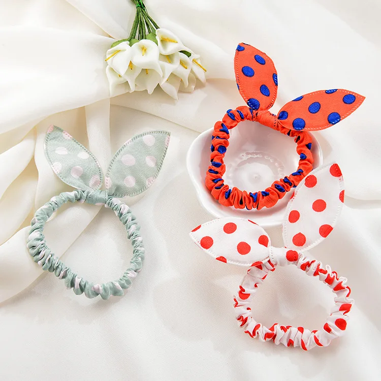 Заколки для волос в горошек с леопардовым принтом 1 шт.|clips for hair|hair ropehair ties |