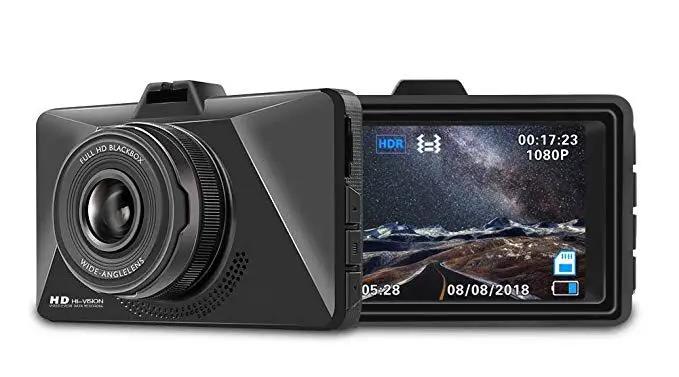 Автомобильный видеорегистратор Super Full HD 1296P 1080P с 3-дюймовым ЖК-дисплеем 170 дюйма