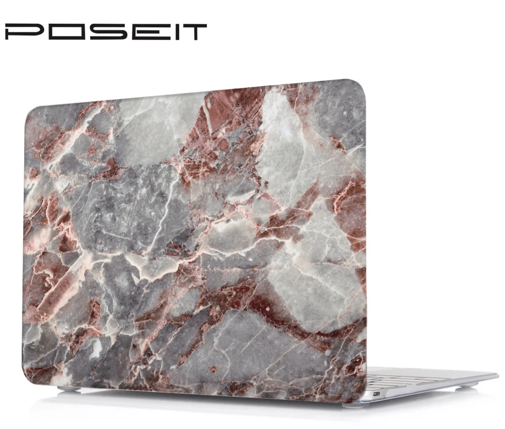 Новый жесткий чехол с мраморными принтами + для клавиатуры экранная пленка Macbook Pro