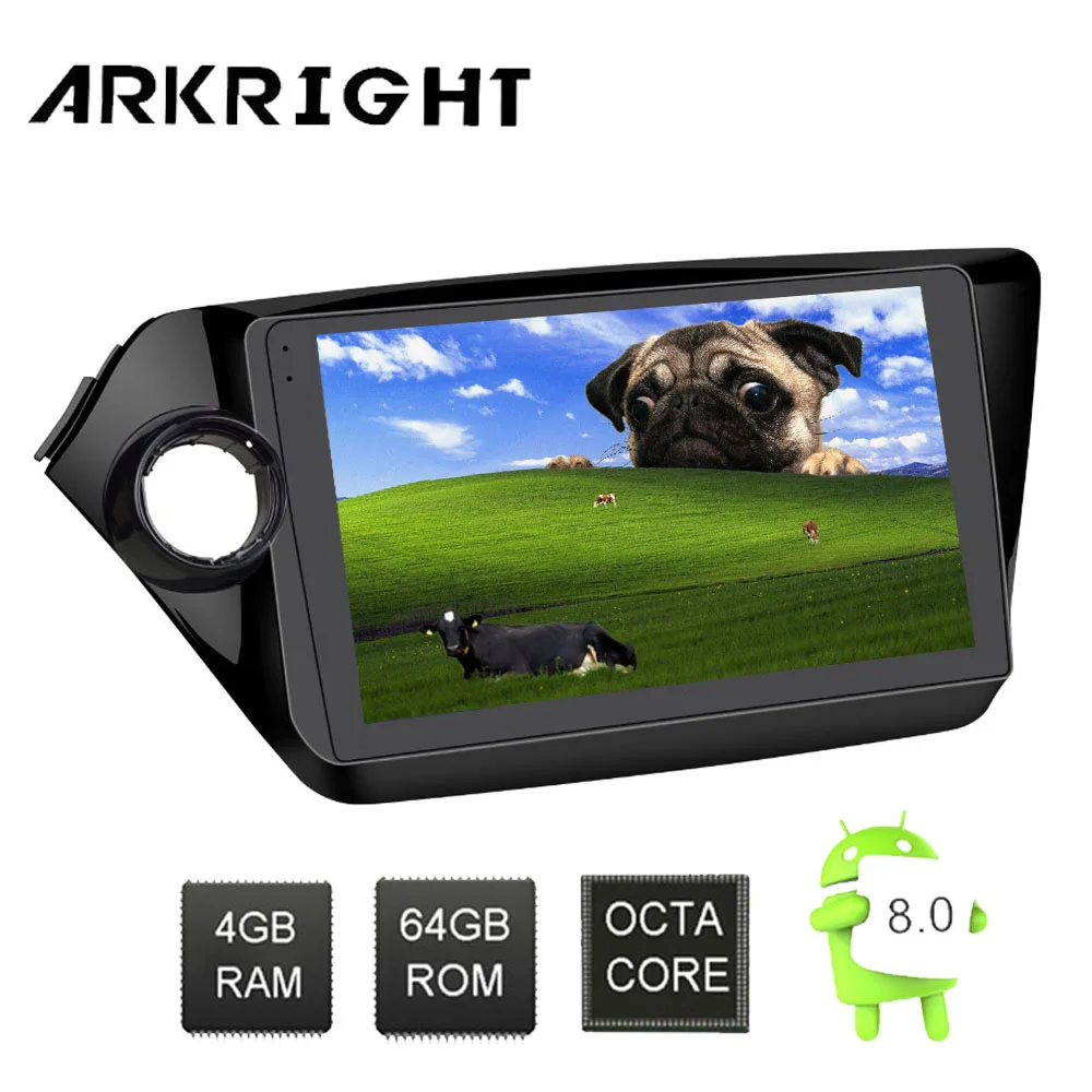Автомобильная магнитола ARKRIGHT 9 дюймов Android 8 1 стерео аудио GPS для Kia K2 Rio 2010-2015