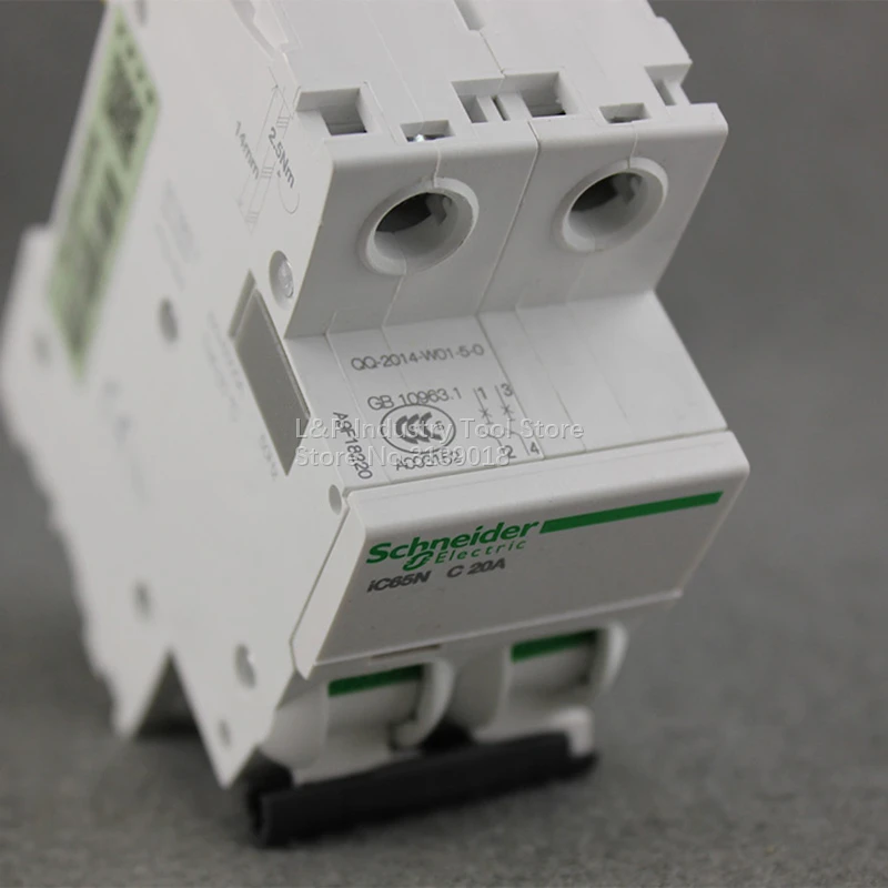 100% Новый оригинальный Schneider IC65N 2P C20A A9F18220 Вакуумный Автоматический выключатель MCB