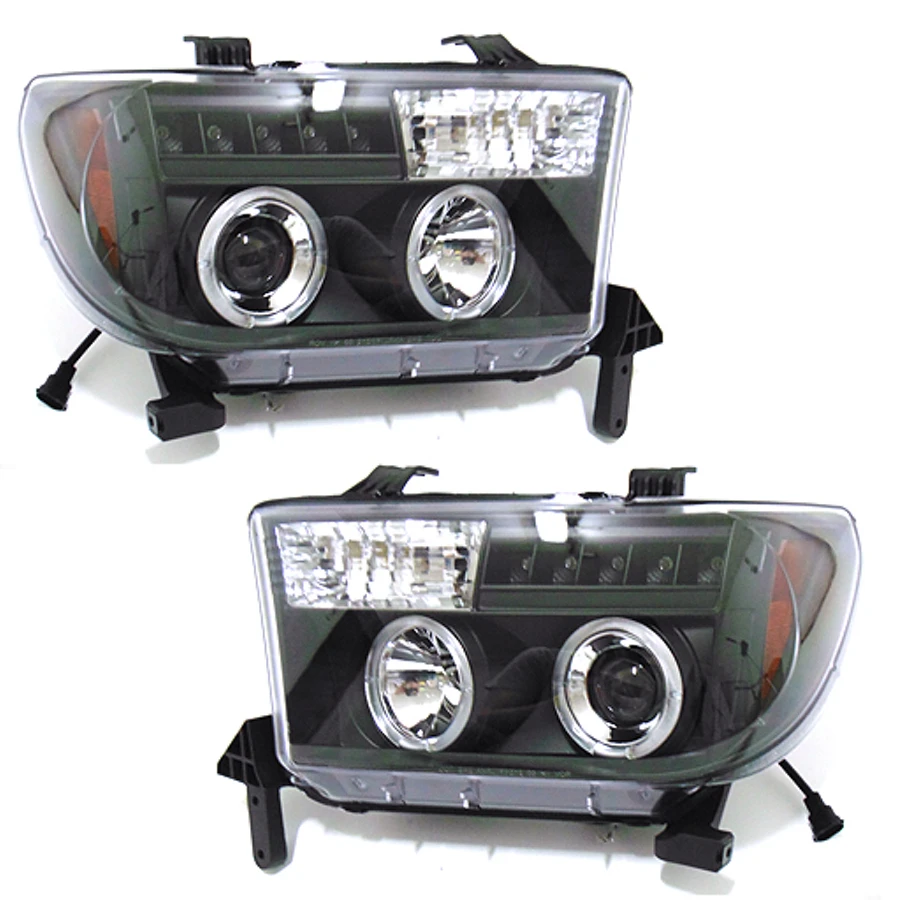Комплект фар для TOYOTA TUNDRA / SEQUOIA 2007 2008 2009 2010 2011 2012 2013 2014 2016 2017 фары черные