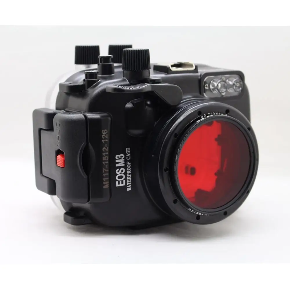 Чехол Meikon 40 м/130 футов для подводной камеры чехол Canon EOS M3 22 мм водонепроницаемые