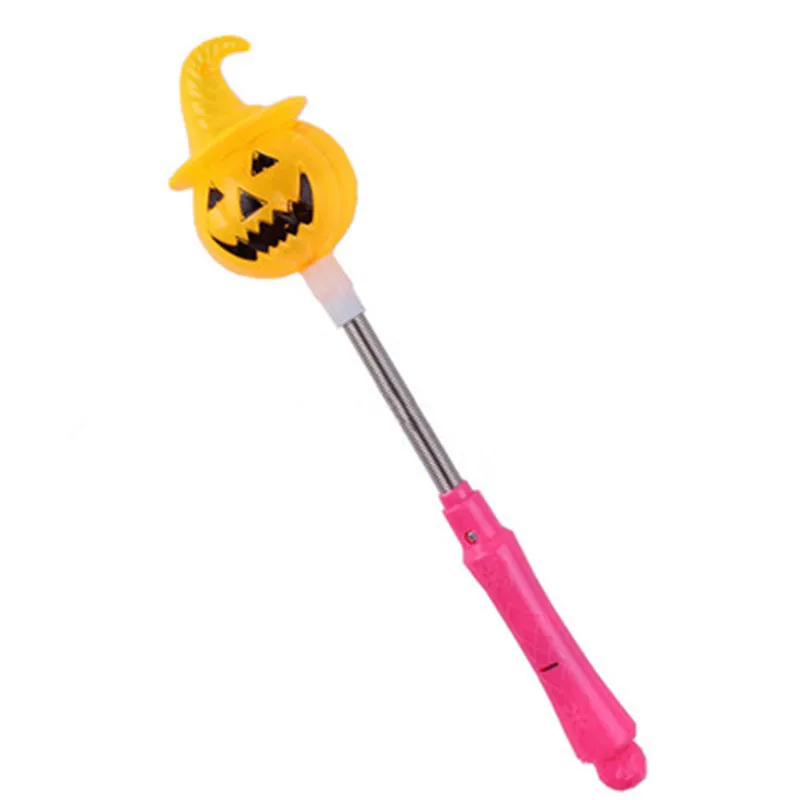 2 шт Дети Хэллоуин ручка светодиодный свет маятниковый тыквенный палочки конфеты