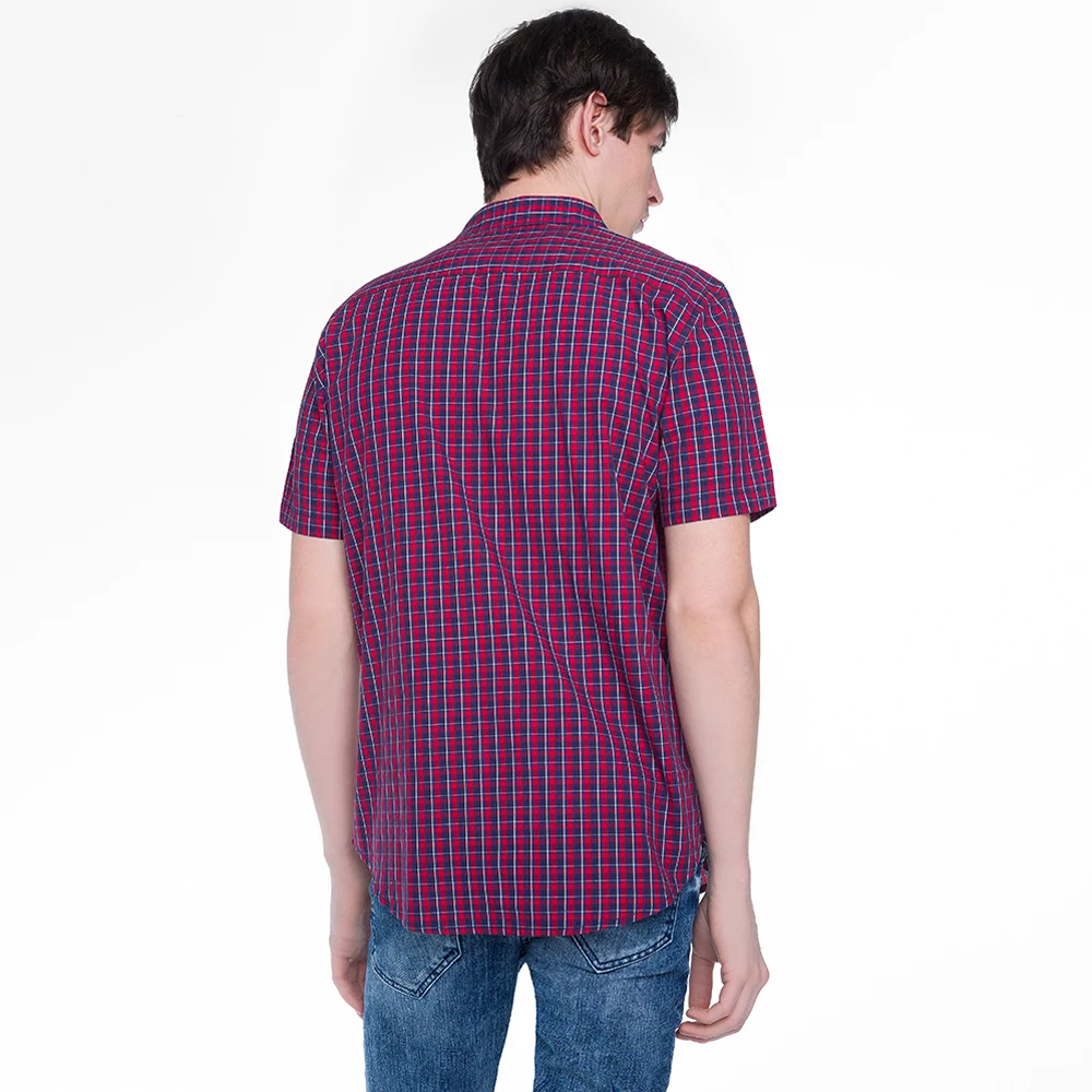 Рубашка Gloria Jeans мужская в клетку с коротким рукавом BSR001508|shirt jeans for men|shirt jeansmen shirt |