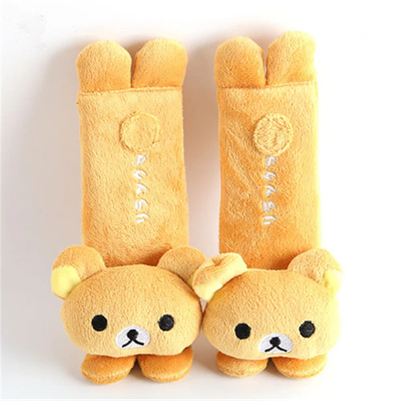 quality 1 Pair cute Cartoon Car Sefety Seat Belt cover Child belt Shoulder Pads Protection Plush Padding Auto Accessories |