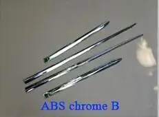 Белый Автомобильная нержавеющая сталь/ABS хромированная отделка кузова, молдинг на боковые двери, прокладка для литья, лампа для Honda Fit jazz - Цвет: Белый