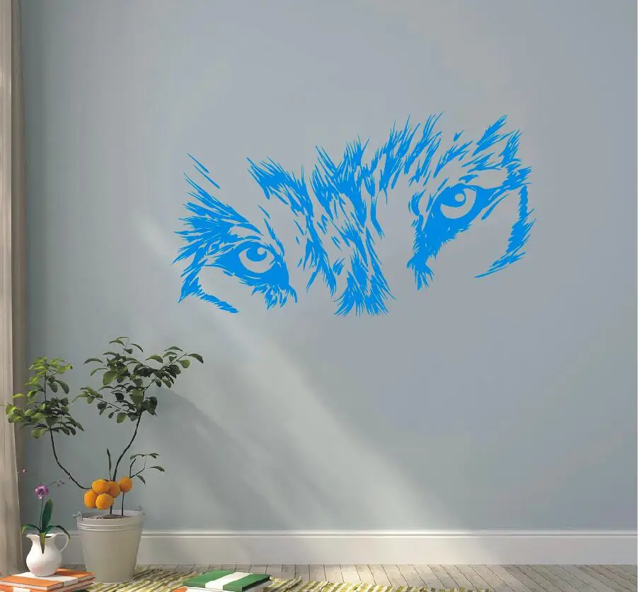 Виниловая настенная роспись глаза волка|eyes wall decal|wall decalswall mural |