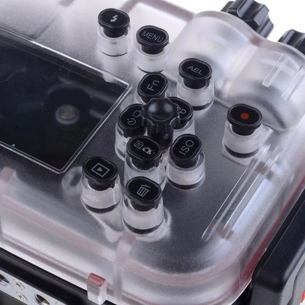 Чехол Meikon для подводной камеры Sony A6000 (16 50 мм) 40 м 130 футов + ручка дайвинга красный