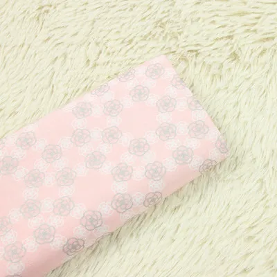 6 half meter cotton plain pulp fabric gilt flower pure cotton handmade DIY patchwork bag cloth B47 - Цвет: 6