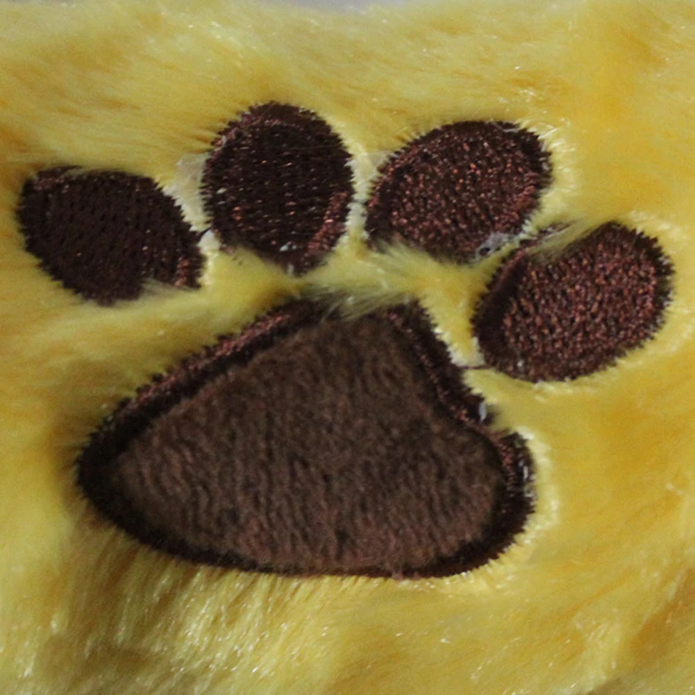 TINGHAO Cute Cartoon Paw Printed Bone Shape Puppy Dog Pet Soft Plush Chewy Playing Toys | Дом и сад