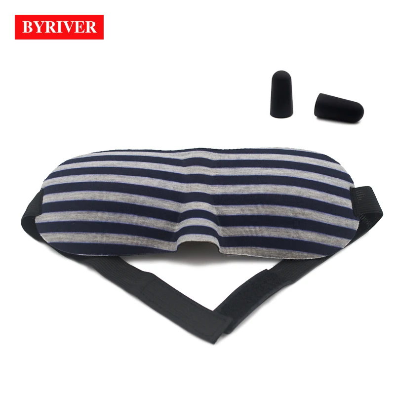 

BYRIVER Sleep Eye Mask, Travel Eye Shade Cover, 3D Memory Foam Nap Light Blocked Eye Patch Blindfolds Blinders, FREE Earplug