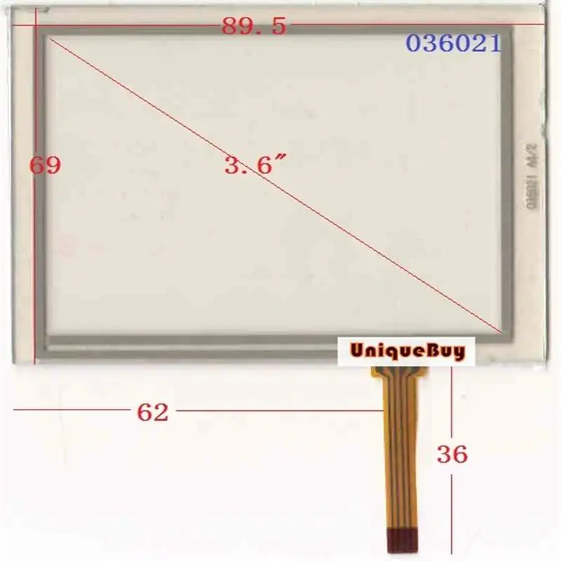 

For 3.6inch 90*69mm -036021 Digitizer Resistive Touch Screen Panel Resistance Sensor
