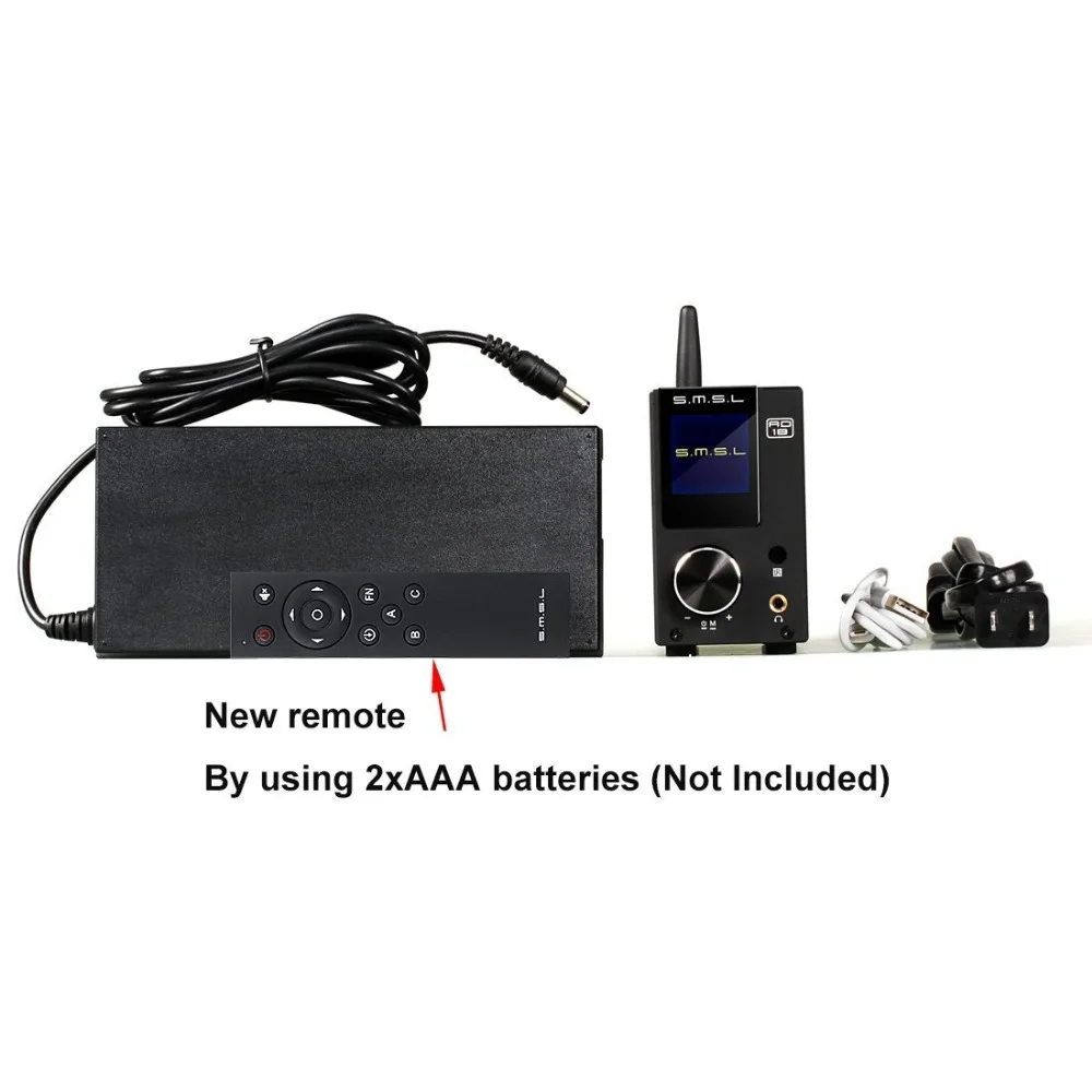 SMSL AD18 V3.1 80 Вт * 2 hi fi аудио стерео DSP полный цифровой усилитель мощности Bluetooth 4 Apt X USB