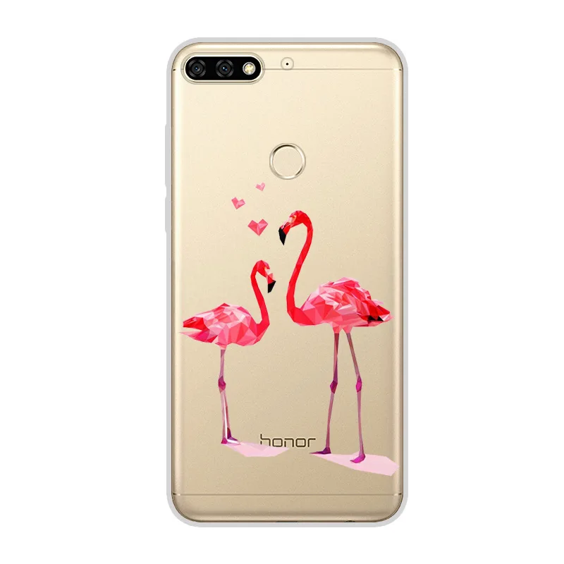 Русская версия для huawei Honor 7C чехол 5 7 &quotмягкий силиконовый защитный s AUM L41