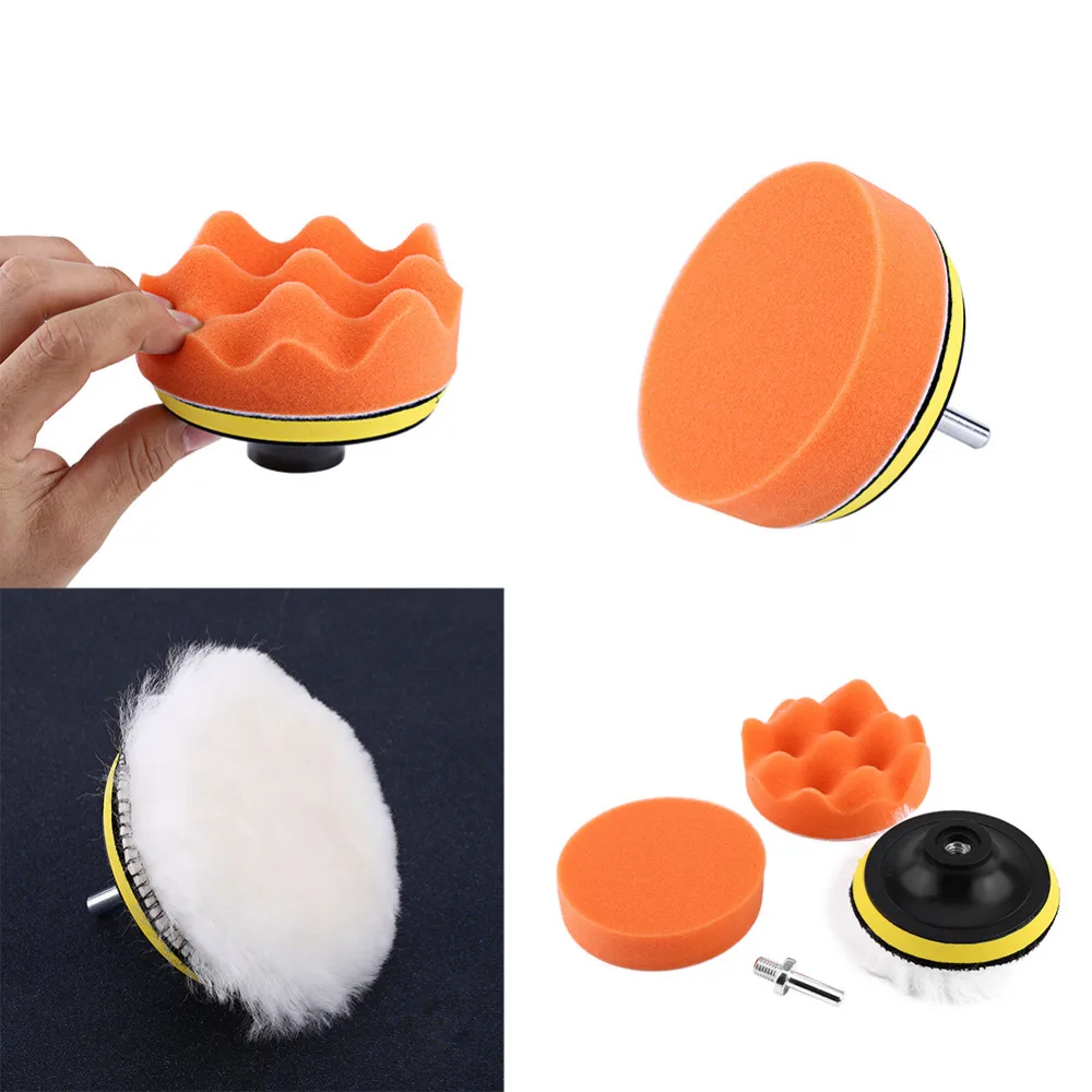 Набор полировальных насадок комплект из 5 шлифовальных 4 дюйма с переходником М10