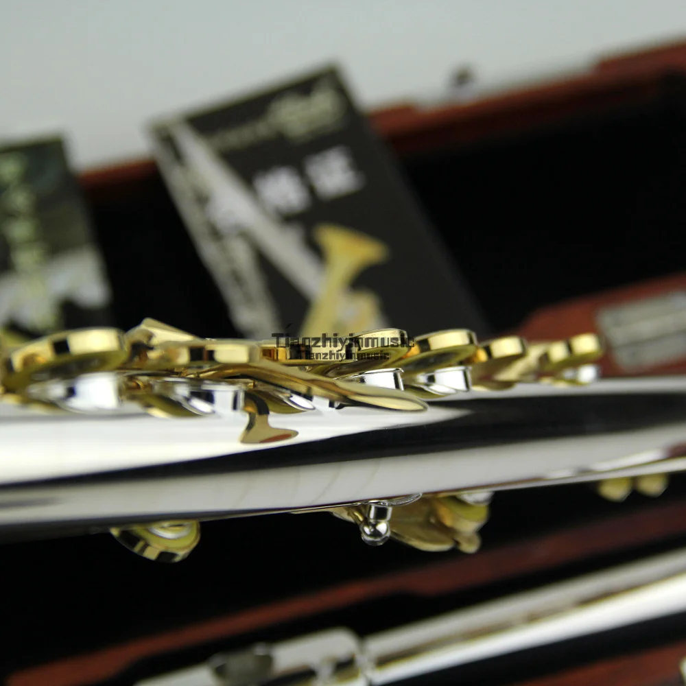 1 шт. флейта 16 отверстий Серебряная Закрытая Красивая форма + электронный ключ|silver