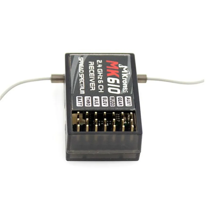 MKronRC MK610 2 4G 6CH приемник для Spektrum JR DX6 DX6I DX7 DSX7 передатчик RC самолеты Запчасти