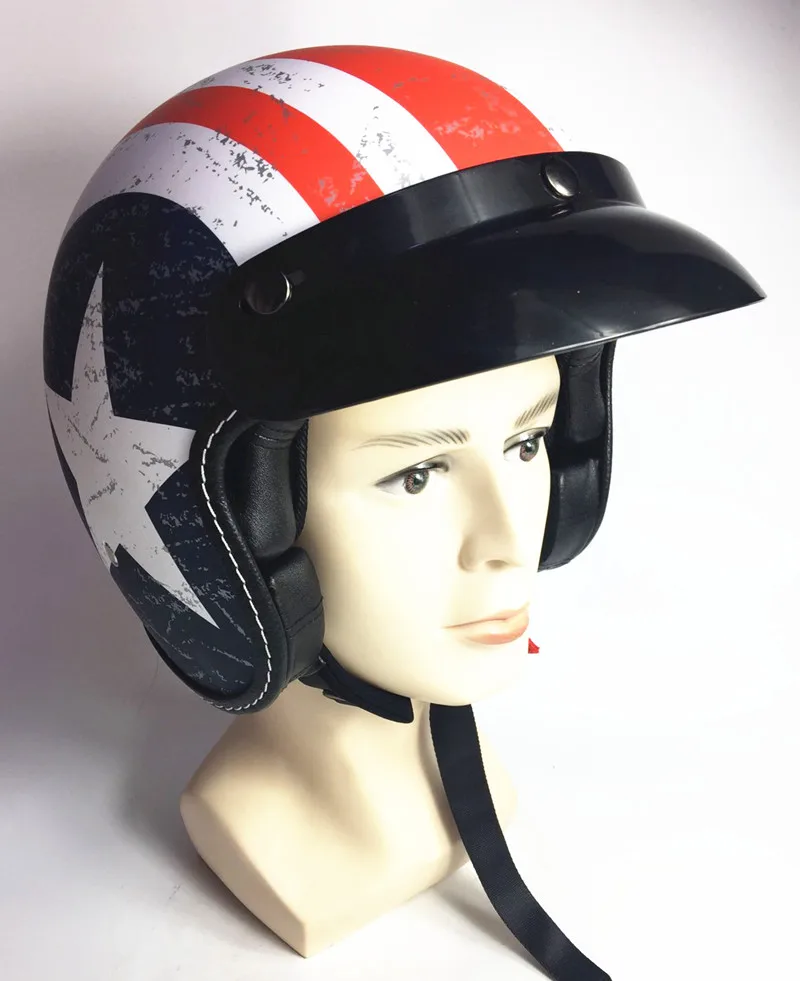 Лидер продаж, винтажные мотоциклетные шлемы Vespa с открытым лицом, половина мотороллера, шлемы с очками, козырек, Размеры s m l xl XXL