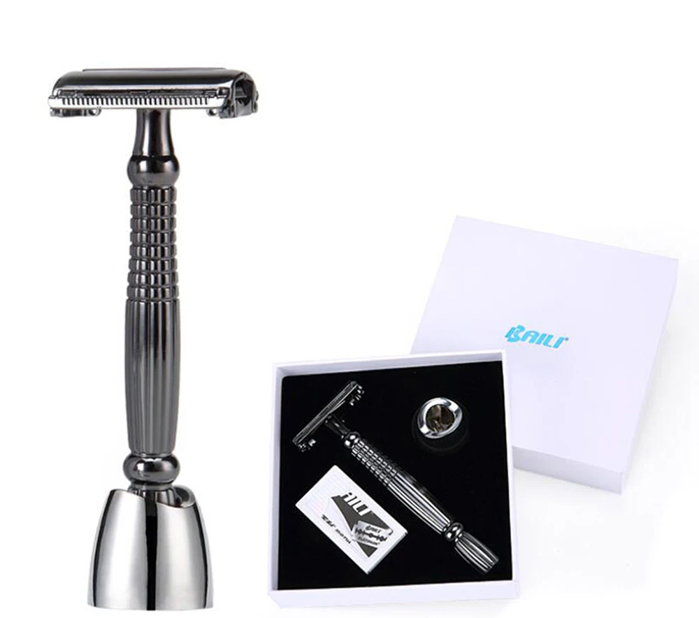 Double Edge Безопасная бритва Для мужчин традиционный классический бритвенный станок