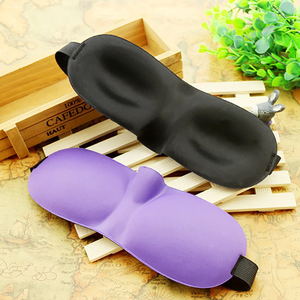 Unisex 3D Memory Foam Padded Blindfold Rest Eye Mask Cover Sleep Aid Eyepatch |