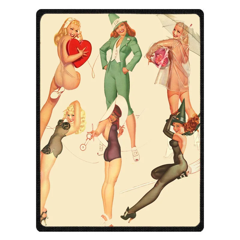 Женское теплое Флисовое одеяло Pin Up 150x125 см супермягкая фланелевая Манта для