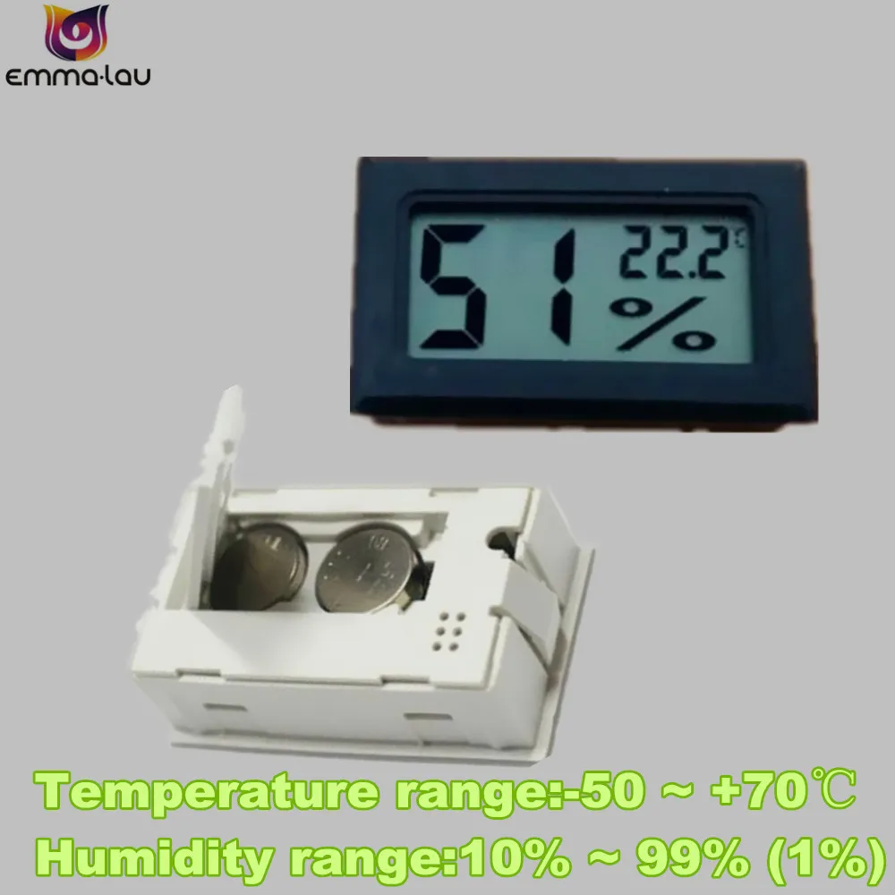 Мини ЖК цифровой термометр температуры гигрометр автомобильный комнатный