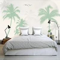 romantic coconut tree seagull background wall professional production mural wholesale wallpaper mural custom photo wall