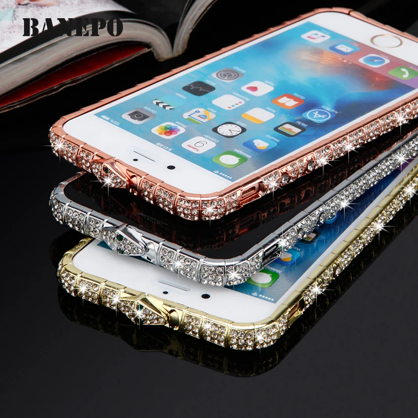 Роскошные Bling Diamond чехол для телефона iphone X 5 5S 6 6s плюс 7 plus 8 кристалл мобильный