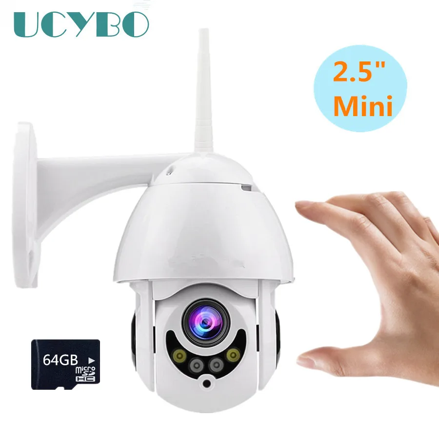Wifi IP Camera wireless security Mini PTZ cameras outdoor audio video surveillance pan tilt 5x zoom dome IR network ip cam SD |