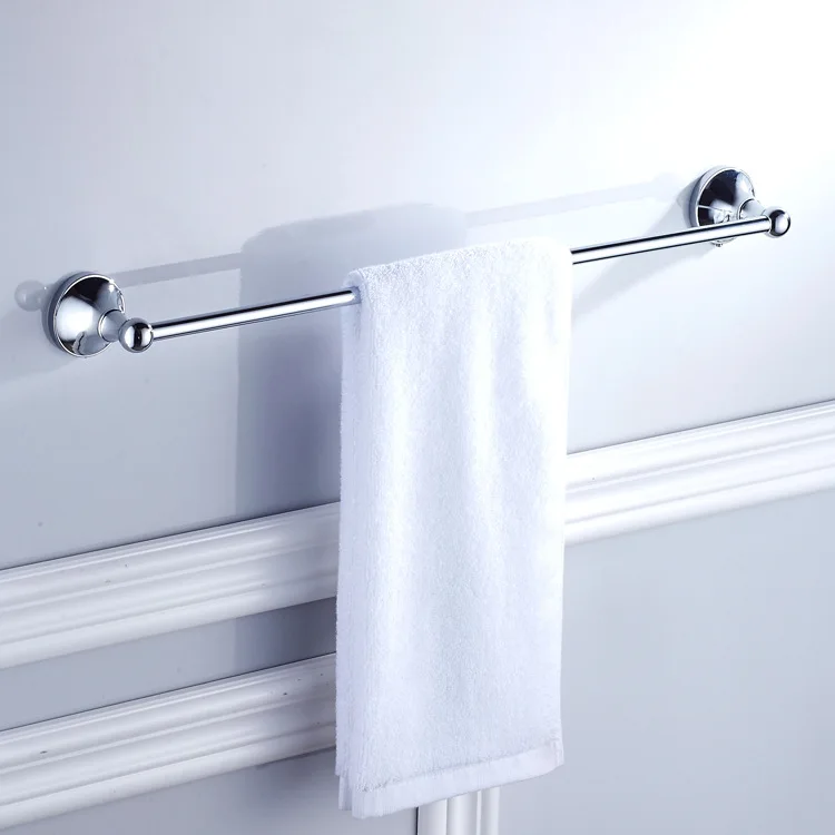 50cm Towel Bar Современный стиль, полированный хром, аксессуары для ванной комнаты, держатель для туалетной бумаги, вешалка для полотенец, полка, мыльница, душ, аксессуары для ванной, набор - Цвет: 50cm Towel Bar