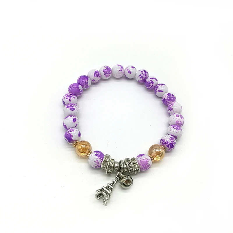 2019 китайский браслет дружбы Мода Снег Стеклянные Бусины Современный Браслет