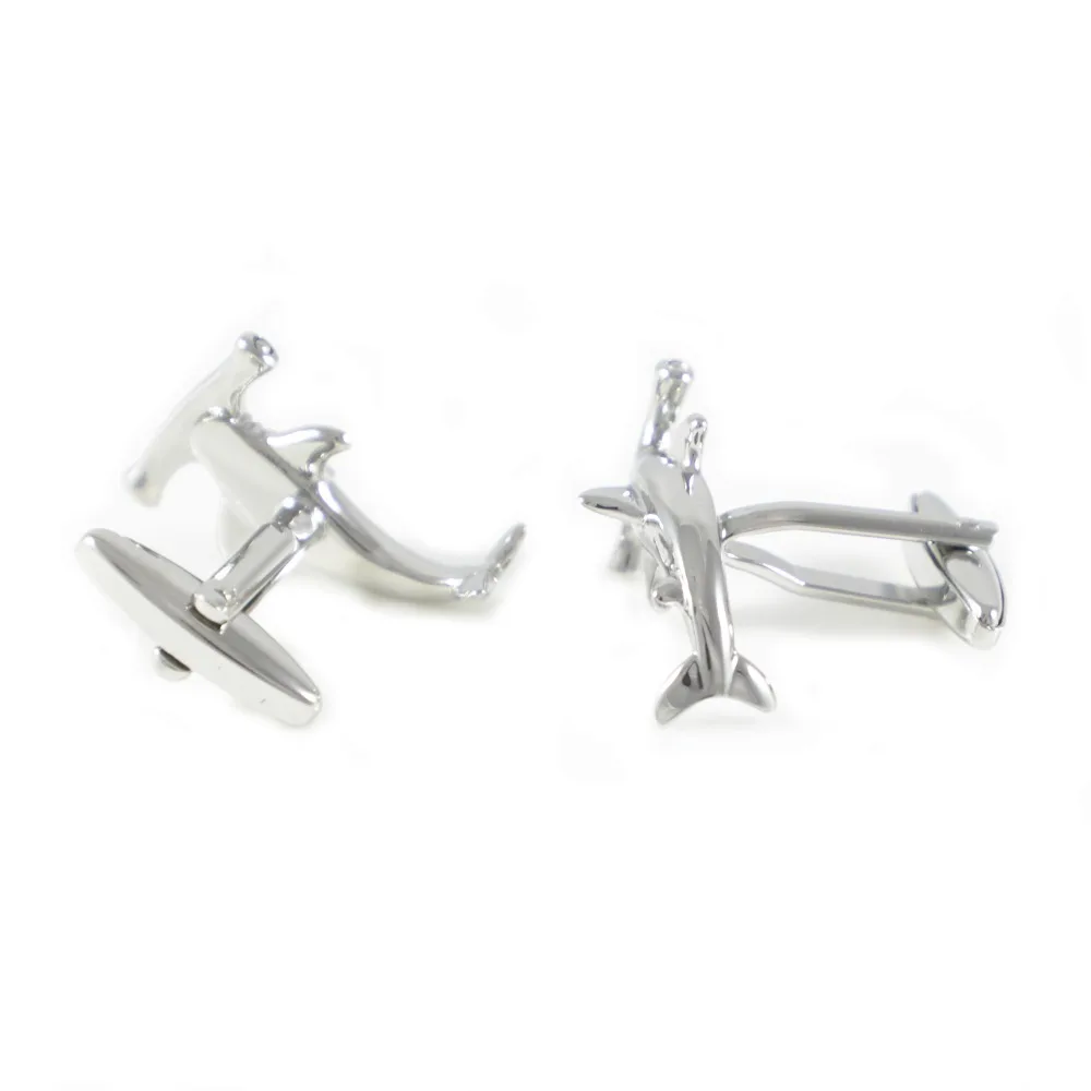 Silver Tone Animal Hammerhead Shark Cuff Links Father's Day Birthday Wedding Gifts | Украшения и аксессуары