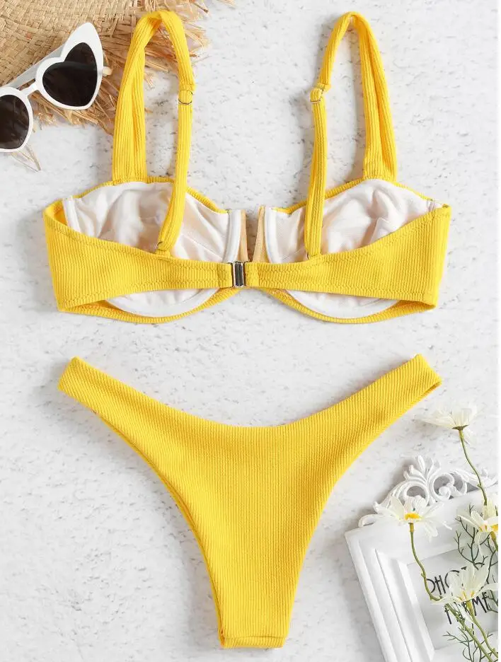 Бикини с треугольными чашечками пуш-ап maillots de bain femmes maillot сексуальное бикини