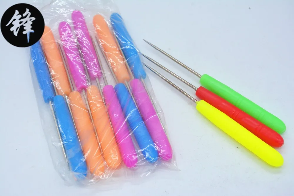 Цветная пластиковая ручка Ручной инструмент проходит через шило офис финансовых