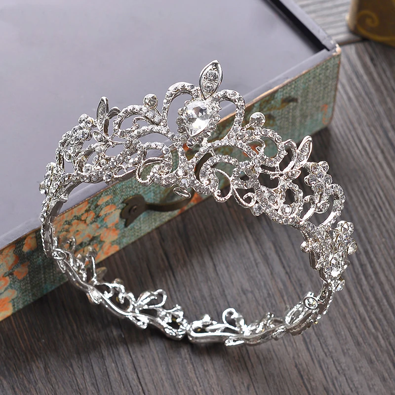 Strass Coroas e Tiaras de Cabelo Joias Conjuntos Colar Brincos Cor Branca головные уборы Nupcial Acessorios Para A