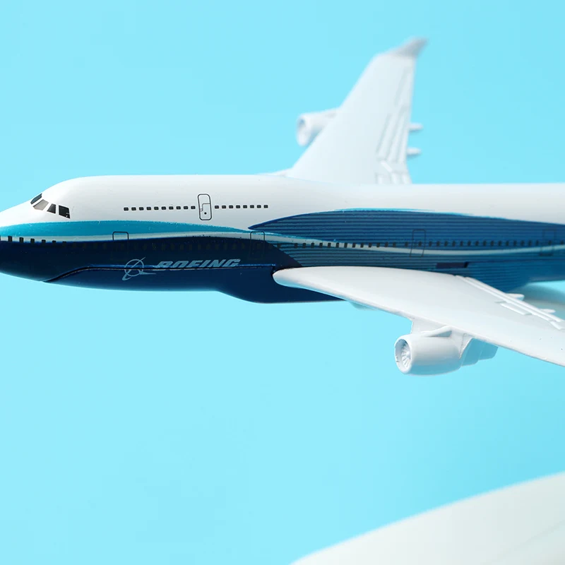 16 см Прототип самолета Боинг 747-400 модель летательного стандартная из сплава