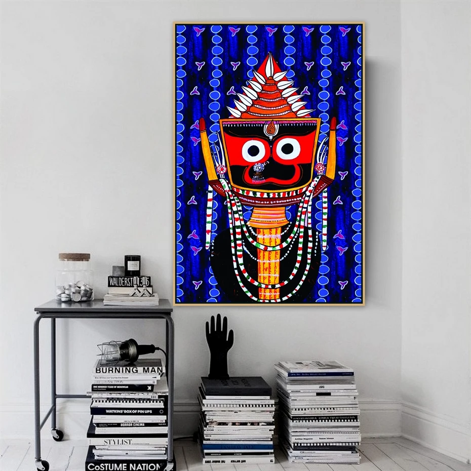 The Shree Jagannath Temple of Puri Lord Odisha Indian God Holy Canvas ручной работы картина печатный плакат