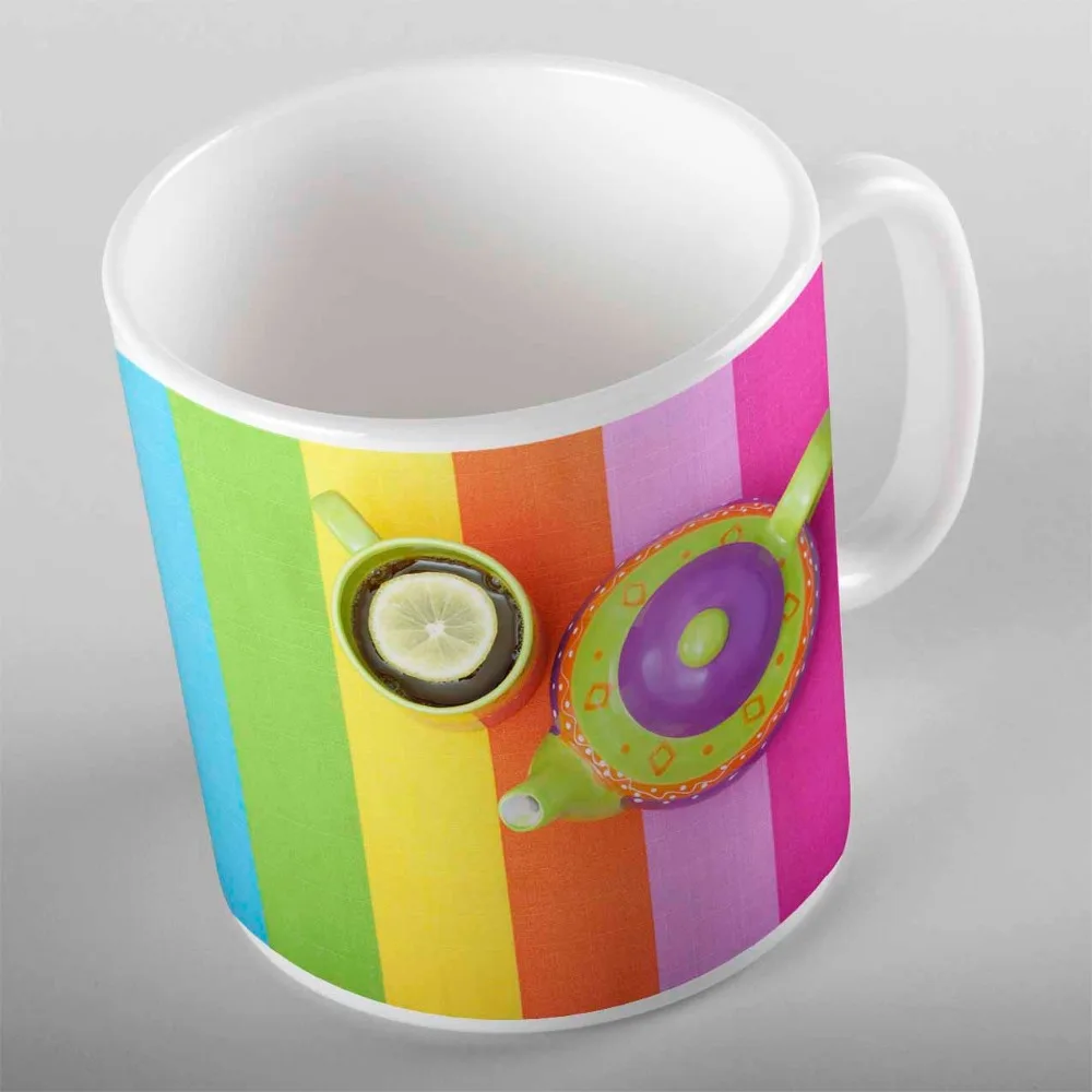 Чайный чайник с 3d рисунком керамическая чашка для питьевой воды изображением