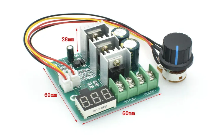 Digital Display 0~100% adjustable DC 6-55V 30A 12V 24V 48V Motor Speed Controller Switch | Обустройство дома