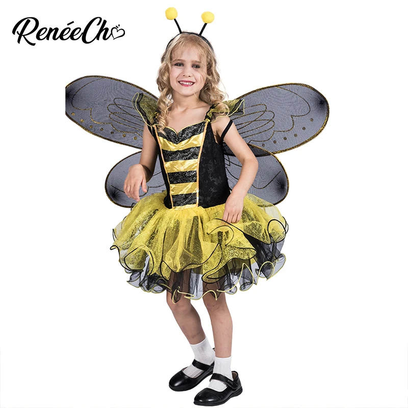 Костюм на Хэллоуин для детей желтое платье карнавала вечеринки Маскарадного