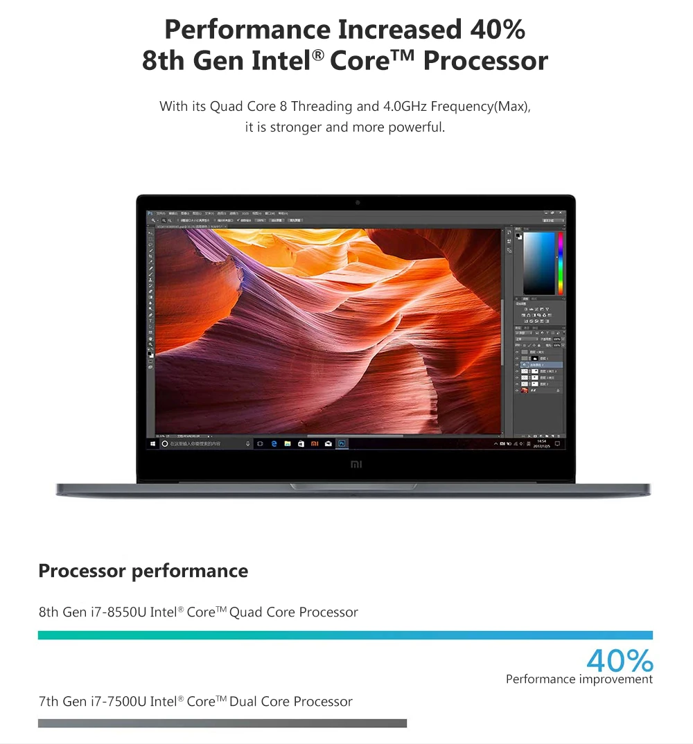 Xiaomi ноутбук Air 13,3 дюймов четырехъядерный i5 i7 8G MX250 ультра тонкий ноутбук 512G 256G SSD FHD PC для игр и работы в офисе