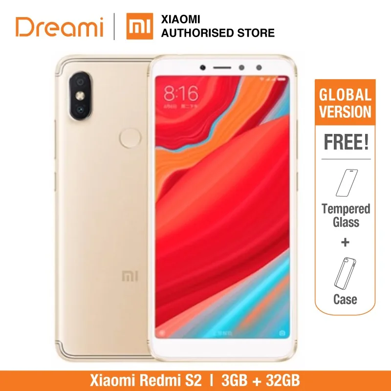 Глобальная версия Xiaomi Redmi S2 32GB ROM 3GB (1 год гарантии продавца) новый комплект и