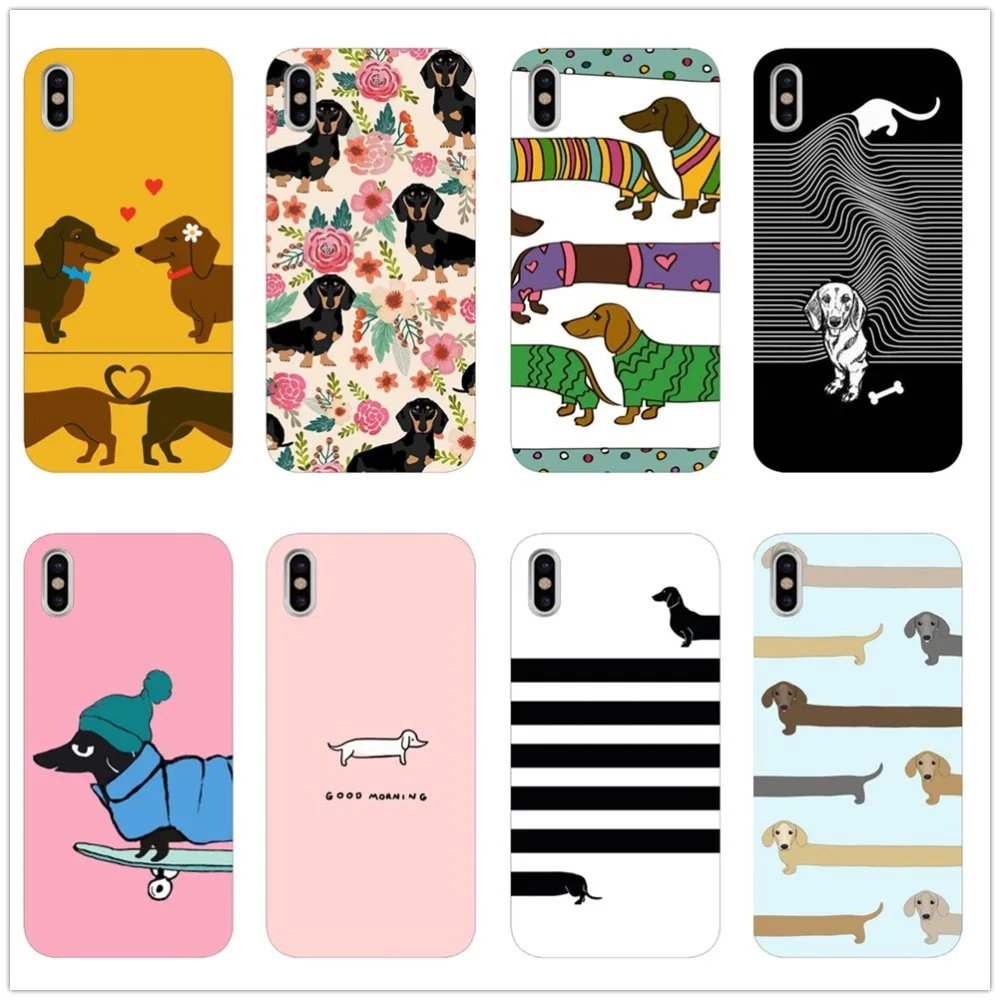 Милый мультфильм такса собака Мягкий силиконовый чехол для телефона iPhone 5 11 11PRO MAX
