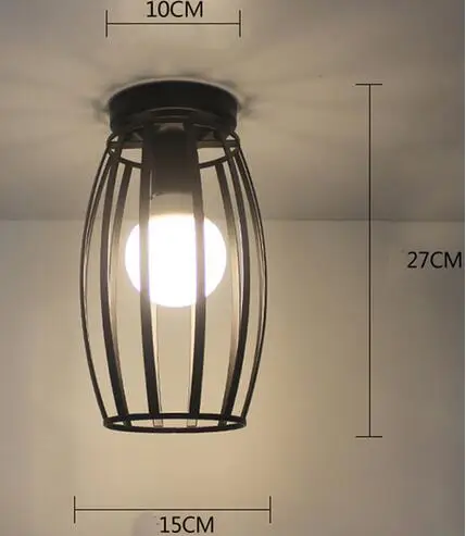Винтажная Потолочная люстра Lustre Luminaria Светодиодная потолочная лампа Лофт железная клетка светильники Abajur Домашнее освещение Plafonnier для гостиной - Цвет корпуса: T Style